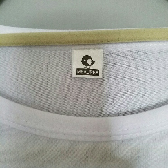 Pineapple Print Short Sleeve White Tee - Picture 6 of 6